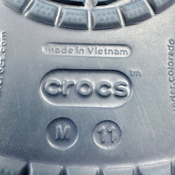 EUC! CROCS Crocband II Slip-On Clogs Men’s Size 11 Navy Waterproof Comfort - Picture 7 of 12
